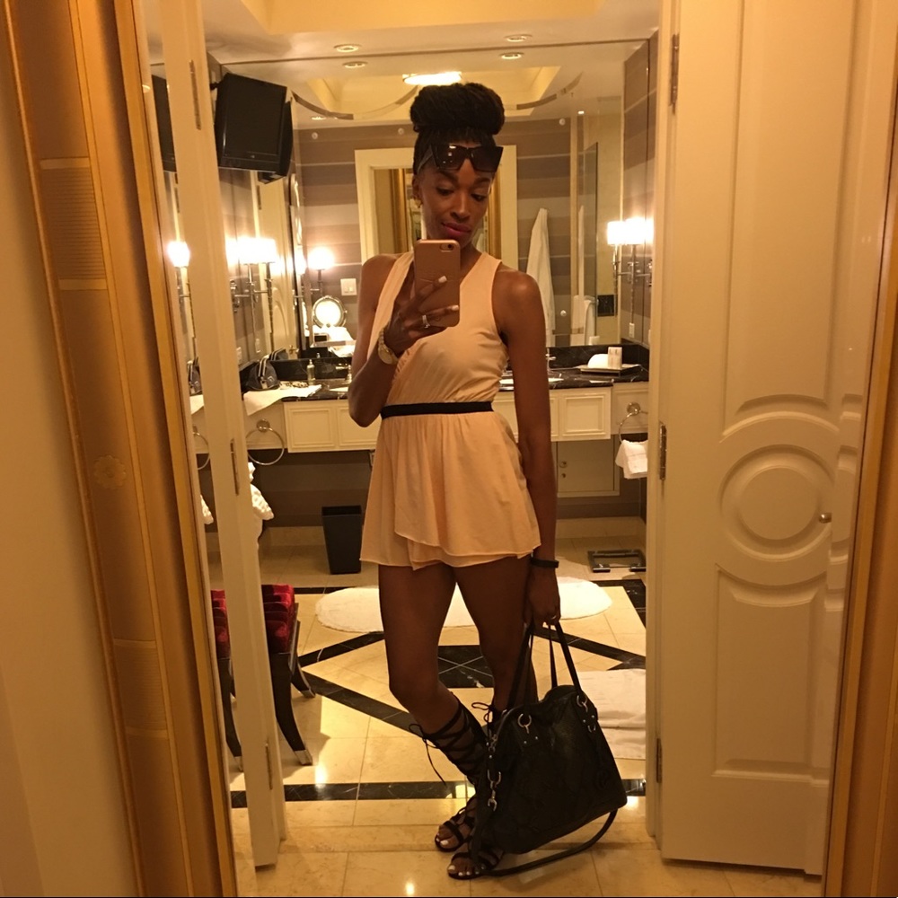 Blush Pink Romper by Dance & Marvel SM Boutique - Picture 5 of 6